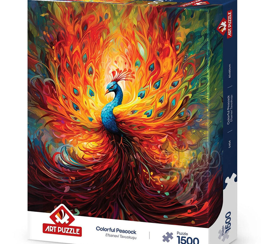 Art Puzzle Colorful Peacock Puzzle 1500pcs