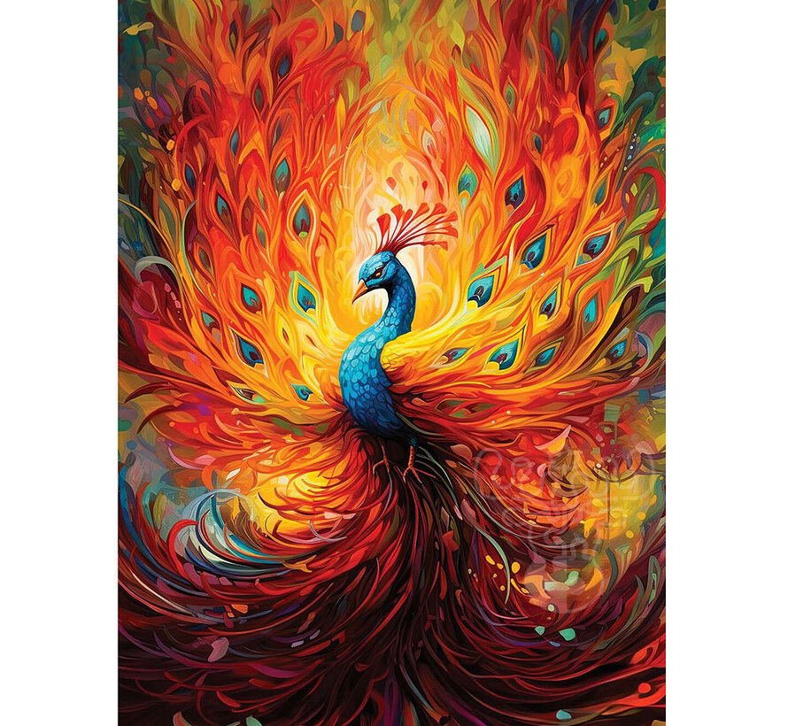 Art Puzzle Colorful Peacock Puzzle 1500pcs