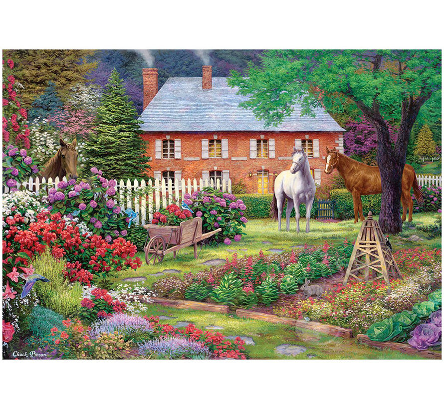 Art Puzzle The Horse Garden Puzzle 1500pcs