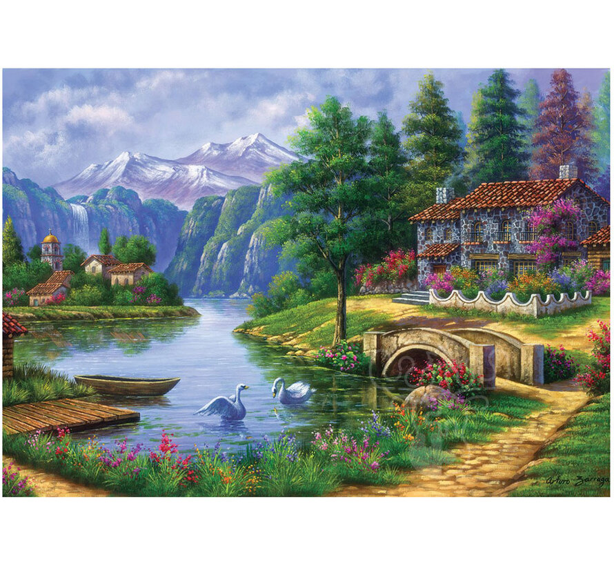 Art Puzzle Village By Lake Puzzle 1500pcs