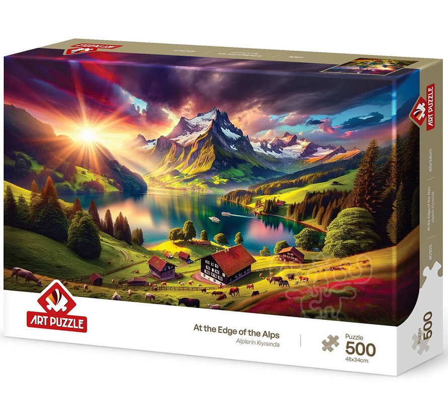 Art Puzzle At the Edge of the Alps Puzzle 500pcs