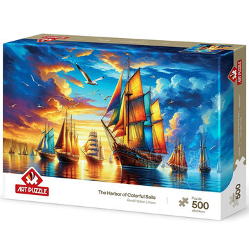 Art Puzzle Art Puzzle Harbor of the Colorful Sails Puzzle 500pcs