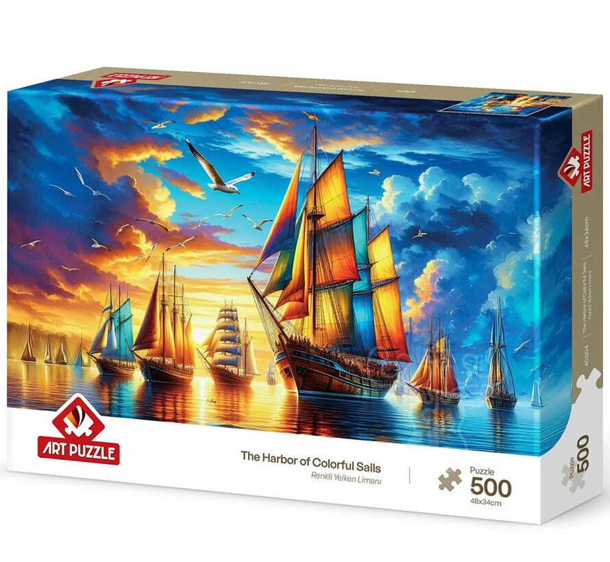 Art Puzzle Harbor of the Colorful Sails Puzzle 500pcs