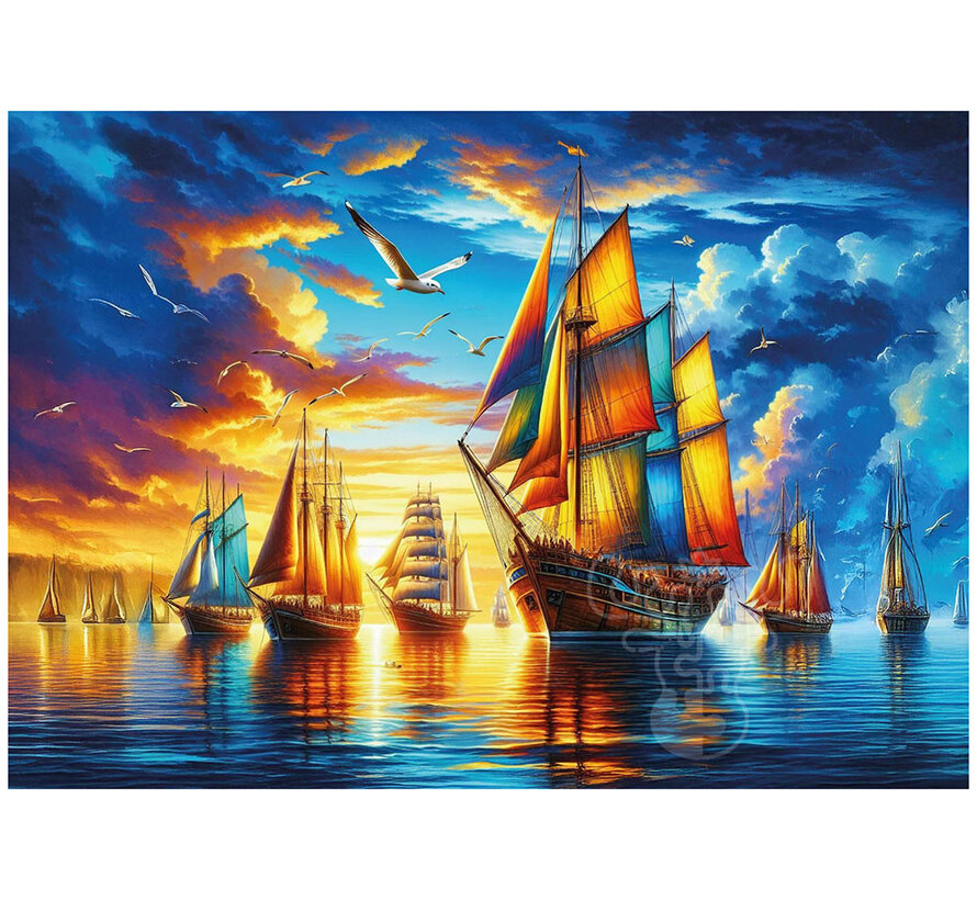 Art Puzzle Harbor of the Colorful Sails Puzzle 500pcs