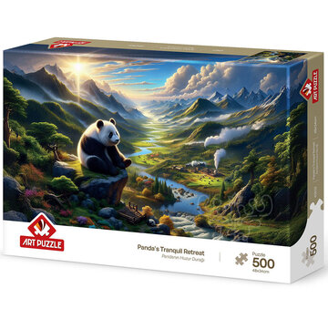 Art Puzzle Art Puzzle Panda's Tranquil Retreat Puzzle 500pcs