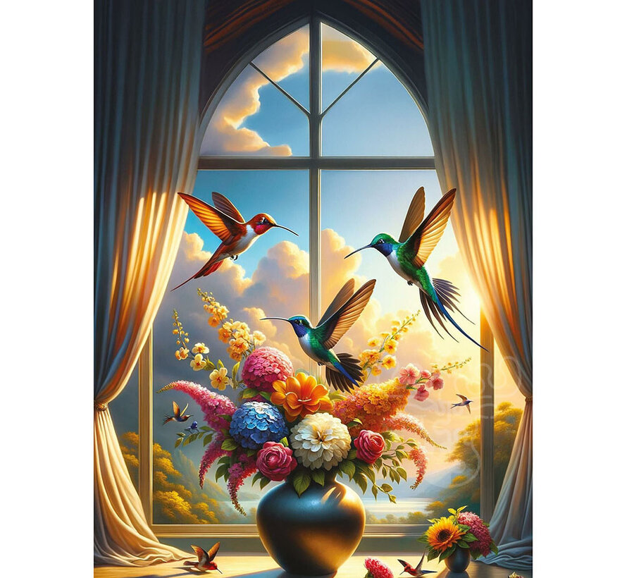 Art Puzzle Symphony of Flowers and Wings Puzzle 500pcs