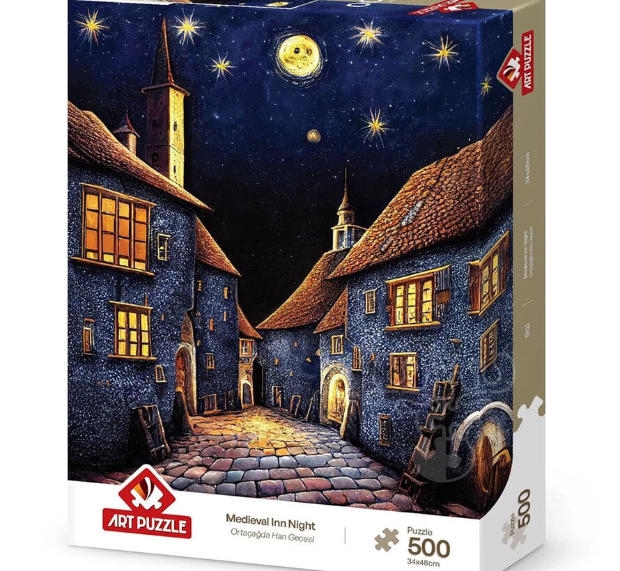 Art Puzzle Medieval Inn Night Puzzle 500pcs