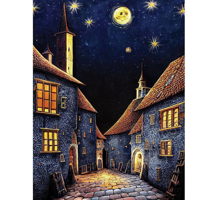 Art Puzzle Medieval Inn Night Puzzle 500pcs