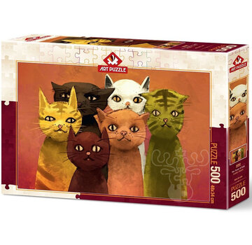 Art Puzzle Art Puzzle The Team of Cats Puzzle 500pcs