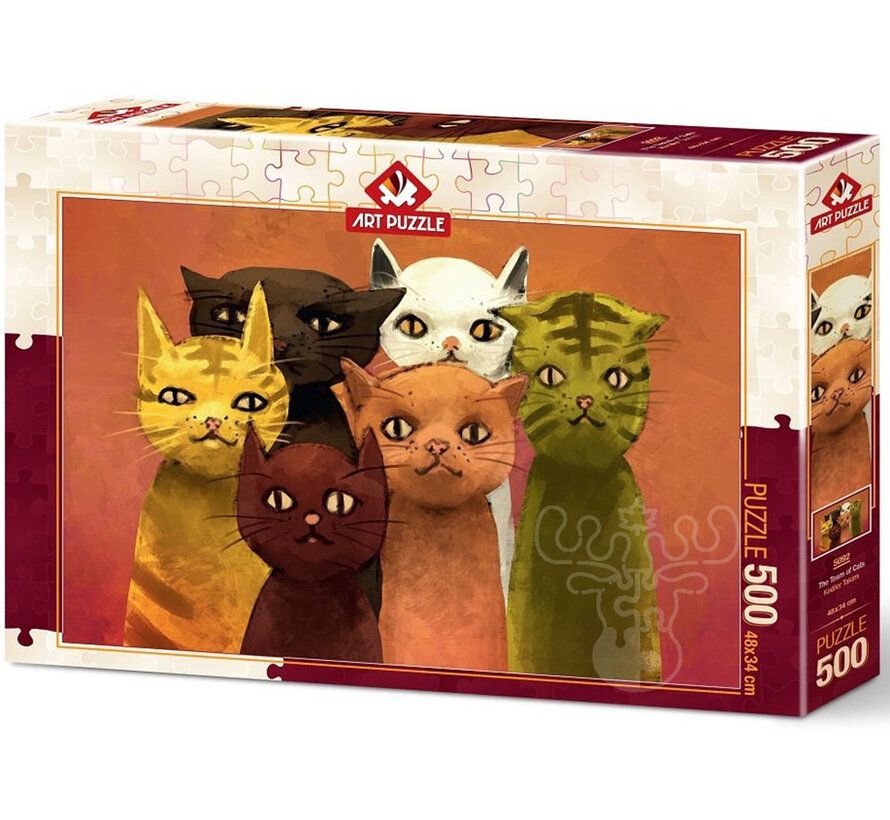 Art Puzzle The Team of Cats Puzzle 500pcs