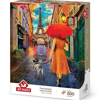 Art Puzzle Art Puzzle The Friendship Under The Rain Puzzle 500pcs