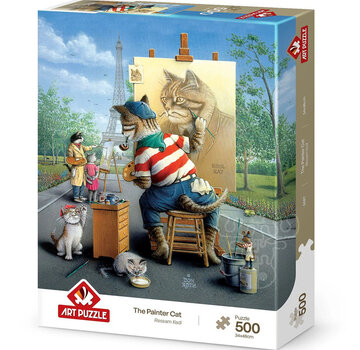 Art Puzzle Art Puzzle The Painter Cat Puzzle 500pcs