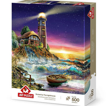 Art Puzzle Art Puzzle Sunset By The Lighthouse Puzzle 500pcs