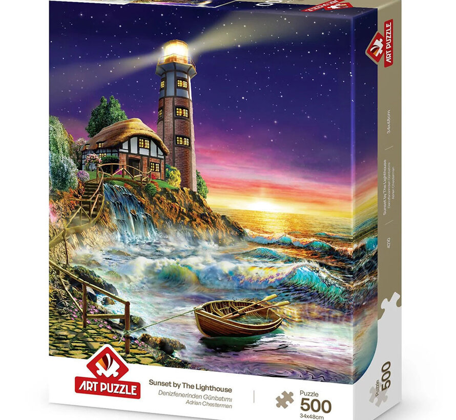 Art Puzzle Sunset By The Lighthouse Puzzle 500pcs