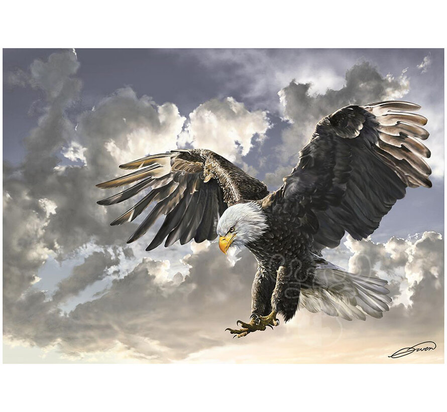 Art Puzzle Black & White (Bald Eagle) Puzzle 500pcs