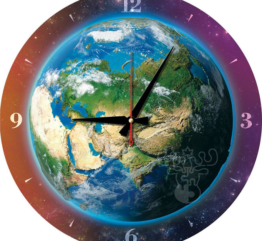 FINAL SALE Art Puzzle The Time For The World Puzzle 570pcs Clock