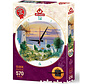 FINAL SALE Art Puzzle Aegean Evening Puzzle 570pcs Clock