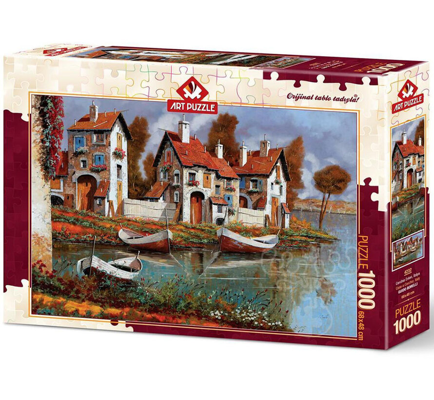 Art Puzzle Case A Cerchio, Italy Puzzle 1000pcs