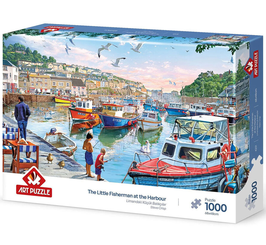 Art Puzzle The Little Fishermen At The Harbour Puzzle 1000pcs