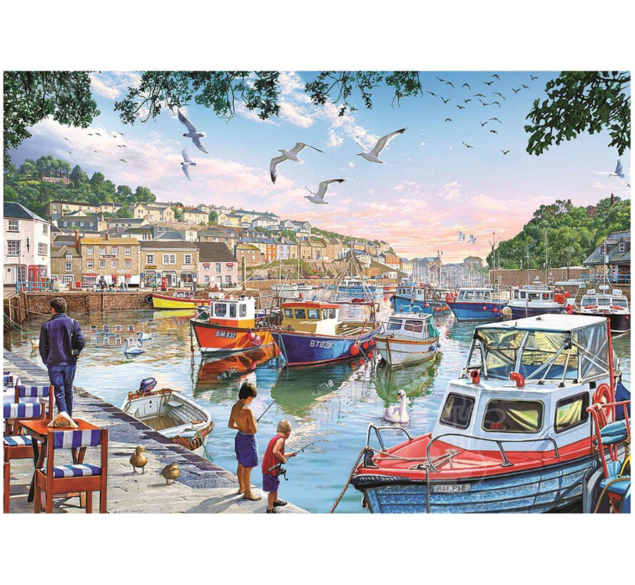 Art Puzzle The Little Fishermen At The Harbour Puzzle 1000pcs