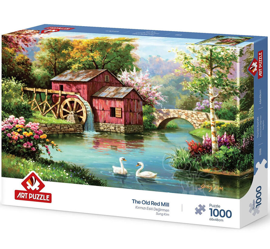 Art Puzzle The Old Red Mill Puzzle 1000pcs