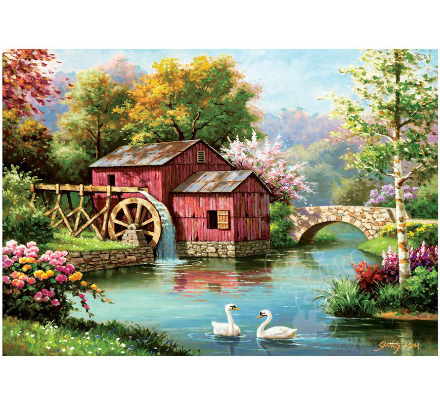 Art Puzzle The Old Red Mill Puzzle 1000pcs