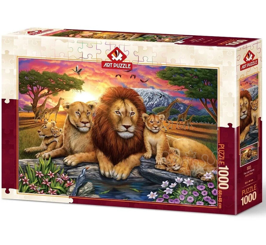Art Puzzle Lion Family Puzzle 1000pcs