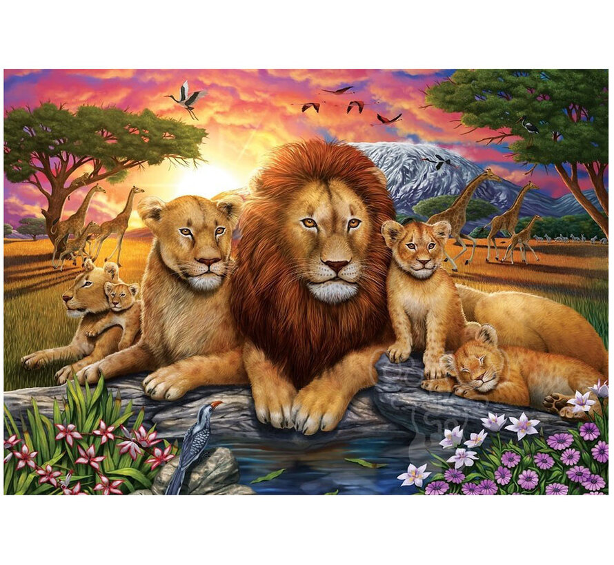 Art Puzzle Lion Family Puzzle 1000pcs