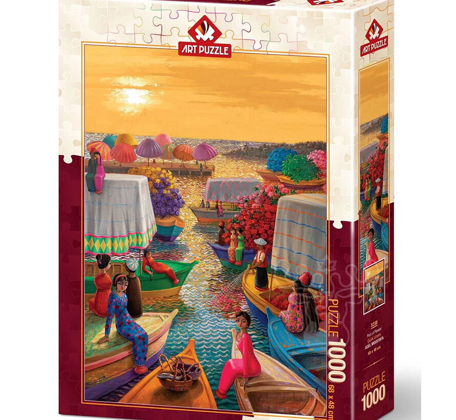 Art Puzzle Port of Flower Puzzle 1000pcs