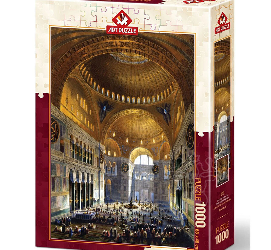 Art Puzzle The First Prayer in Hagia Sophia Mosque Puzzle 1000pcs