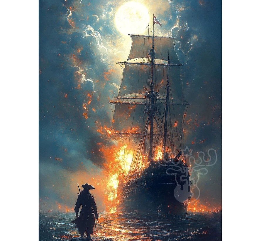 Art Puzzle Behind the Flames Puzzle 1000pcs