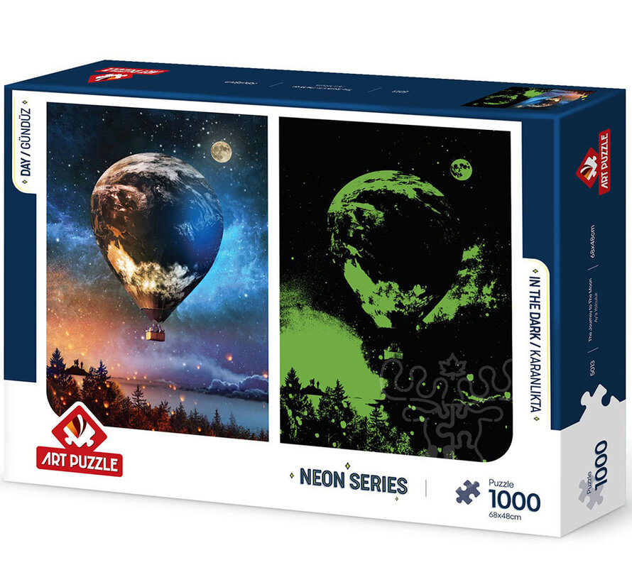 Art Puzzle  Neon Series: The Journey to the Moon Puzzle 1000pcs