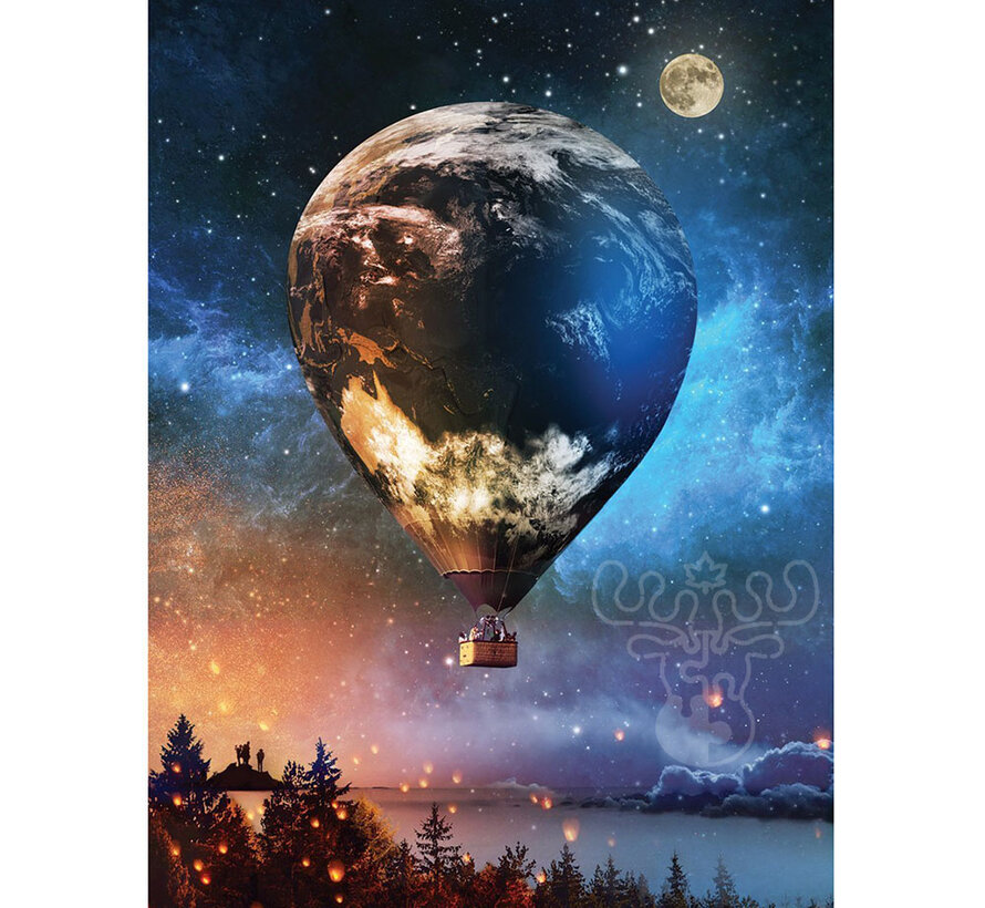 Art Puzzle  Neon Series: The Journey to the Moon Puzzle 1000pcs
