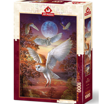 Art Puzzle Art Puzzle Moonlight Owls Puzzle 1000pcs