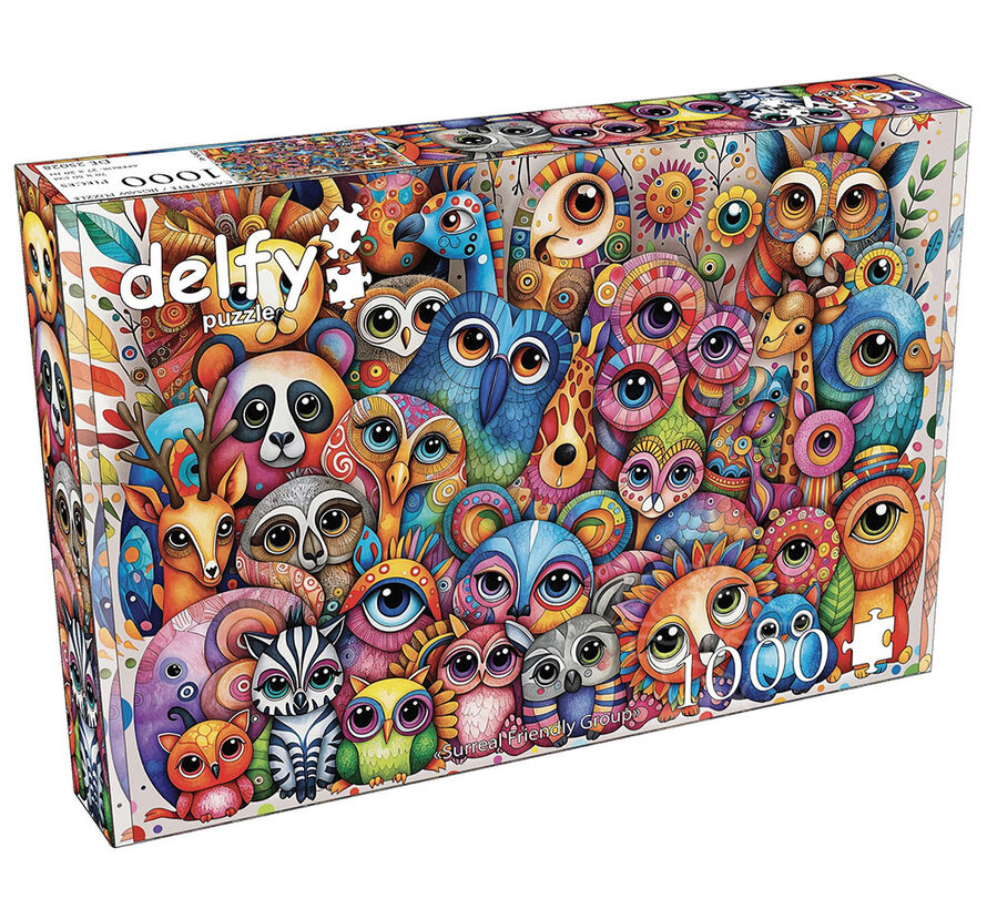 FINAL SALE Delfy Surreal Friendly Group Puzzle 1000pcs *