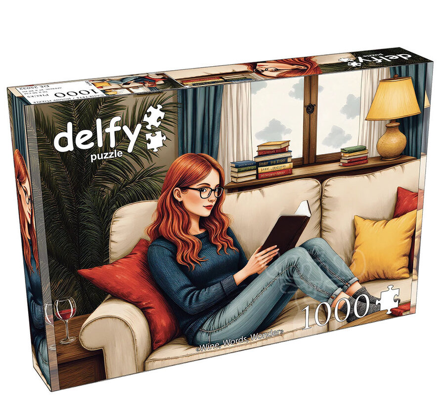 Delfy Wine, Words, Wonder Puzzle 1000pcs