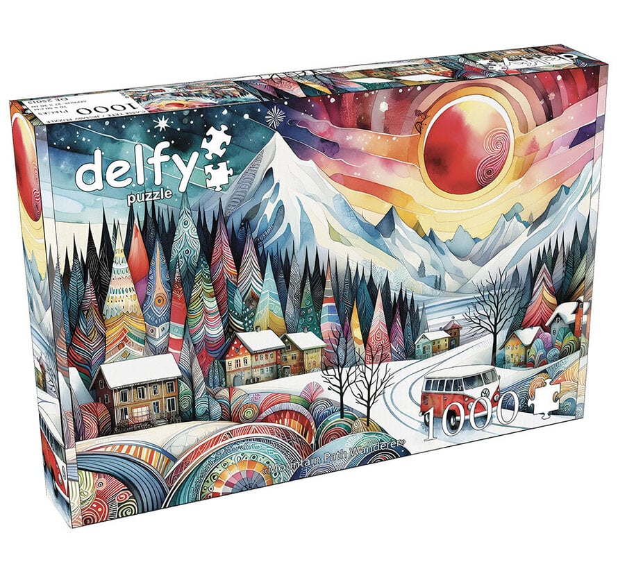 Delfy Mountain Path Wanderer Puzzle 1000pcs *