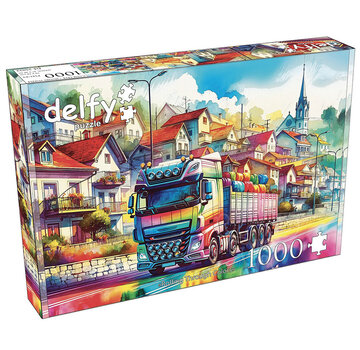 Delfy FINAL SALE Delfy Rolling Through Colors Puzzle 1000pcs - Canada Only