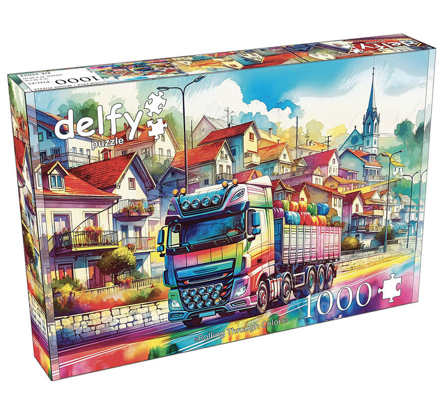 FINAL SALE Delfy Rolling Through Colors Puzzle 1000pcs *