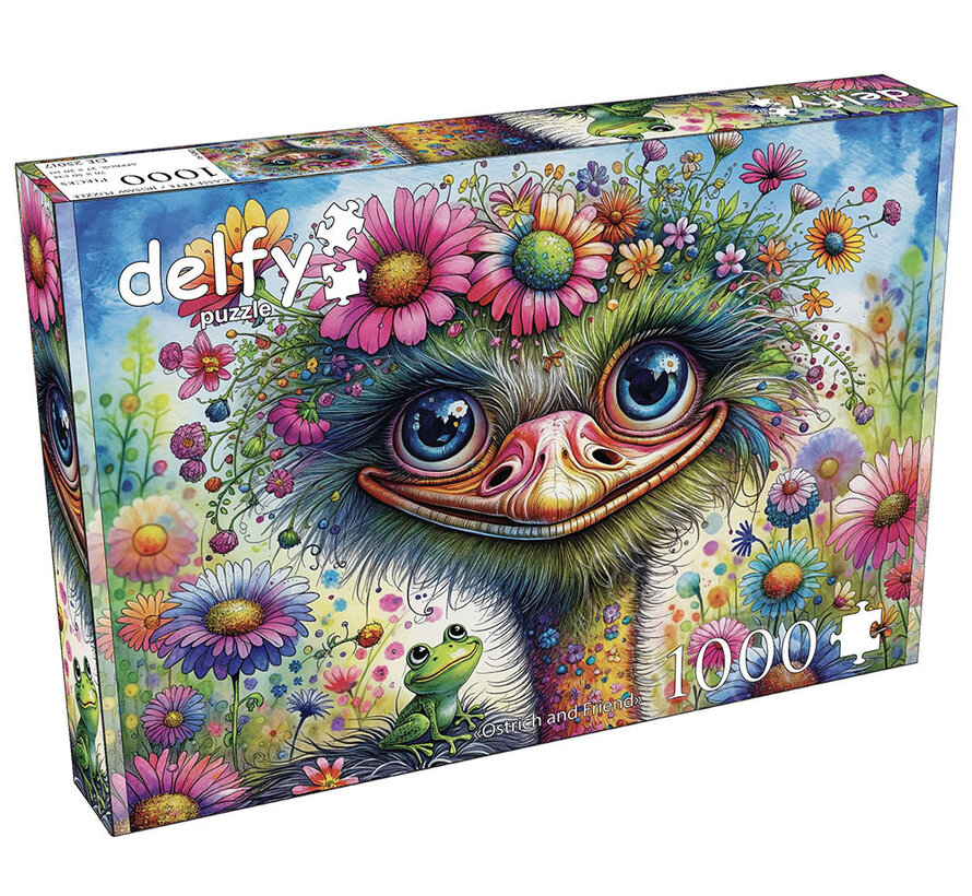 Delfy Ostrich and Friends Puzzle 1000pcs