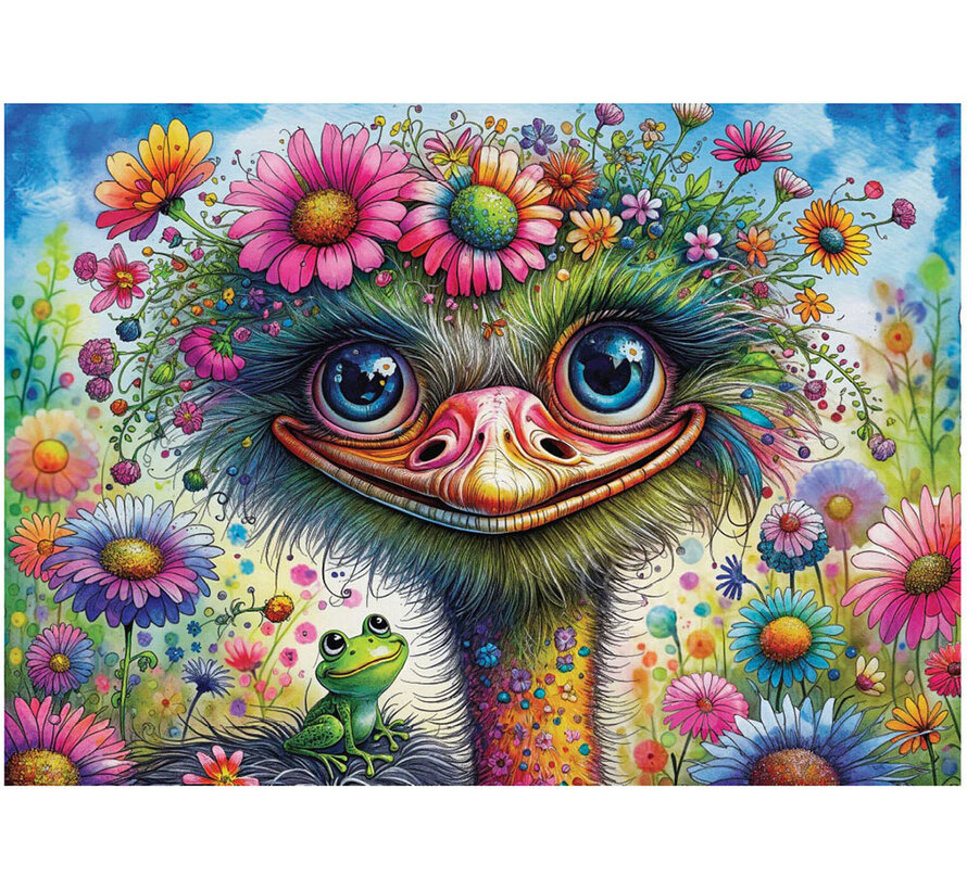 Delfy Ostrich and Friends Puzzle 1000pcs