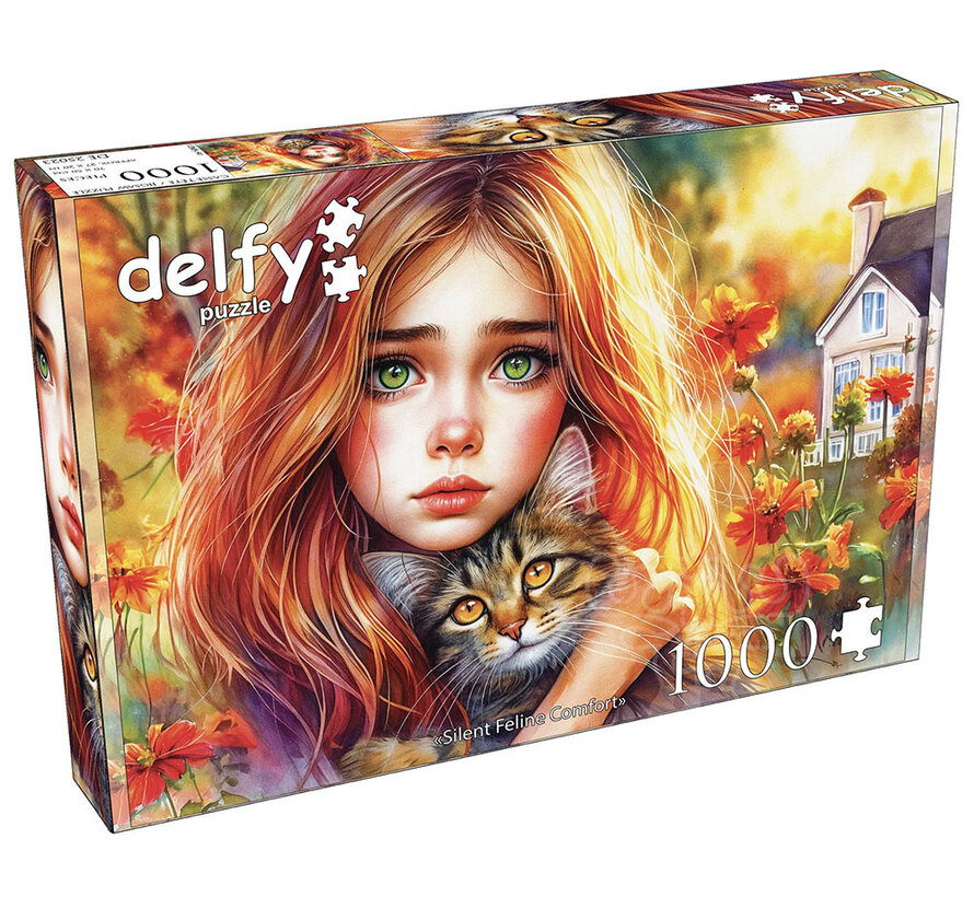 Delfy Silent Feline Comfort Puzzle 1000pcs