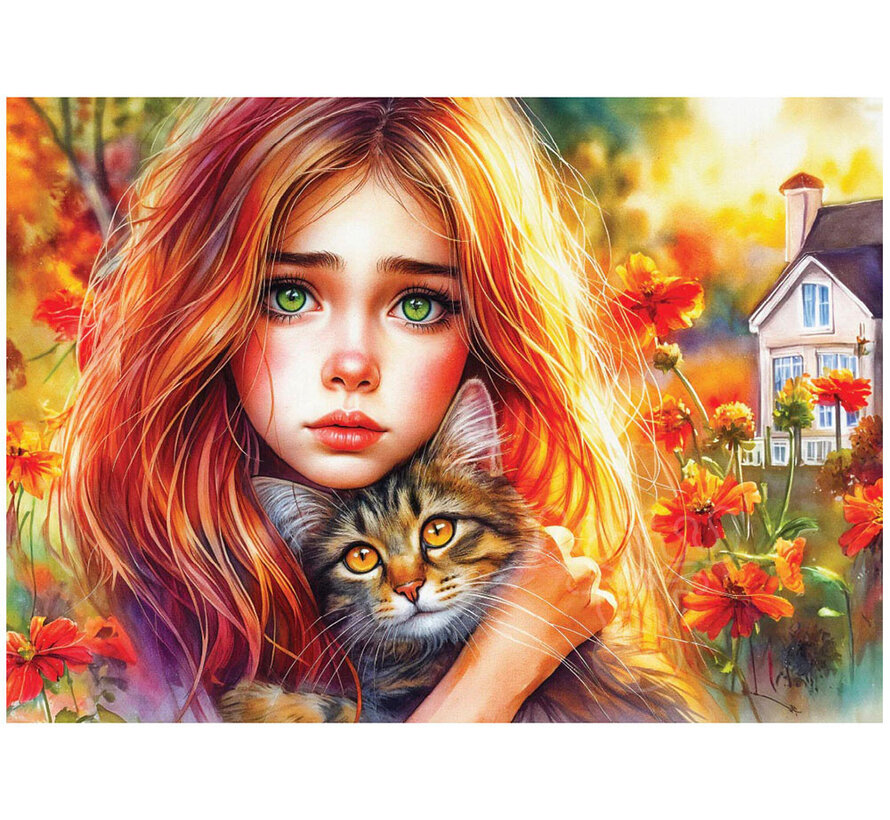 Delfy Silent Feline Comfort Puzzle 1000pcs