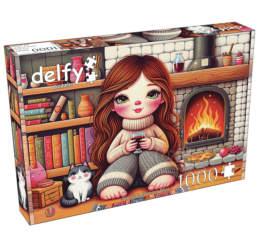 Delfy Fireside Evening Bliss Puzzle 1000pcs