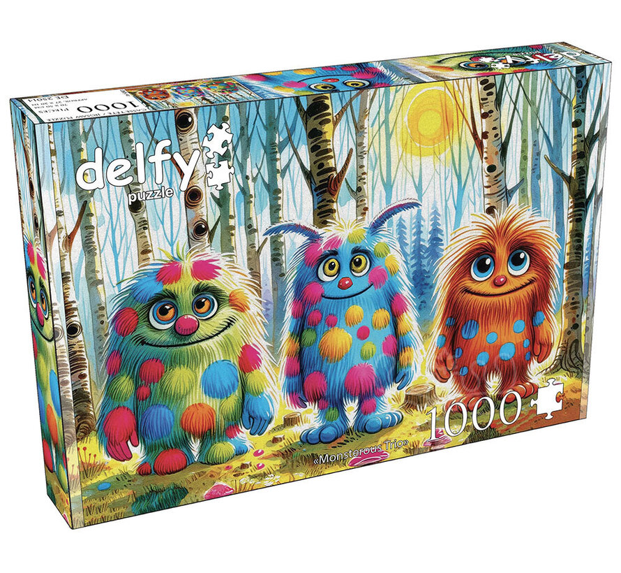 Delfy Monsterous Trio Puzzle 1000pcs