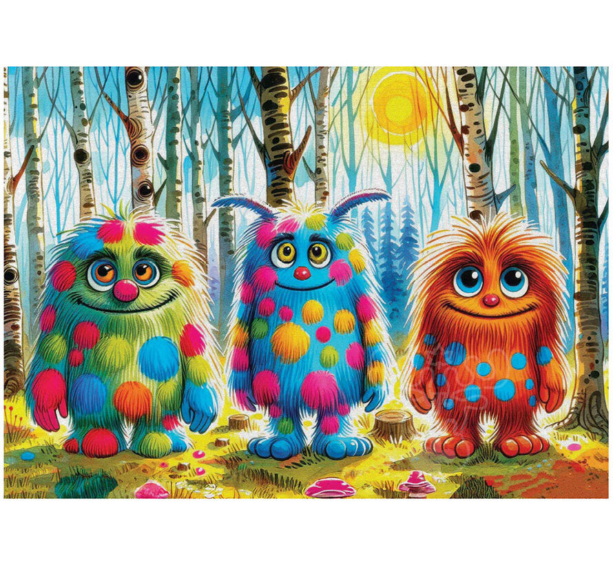 Delfy Monsterous Trio Puzzle 1000pcs