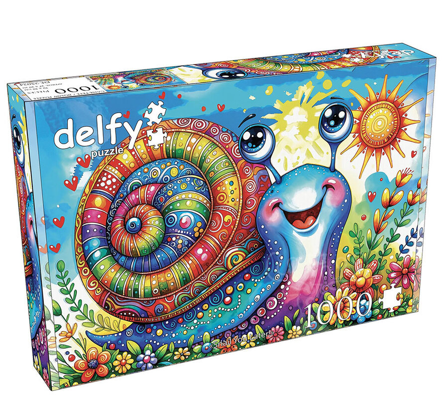 Delfy Snail You Later Puzzle 1000pcs