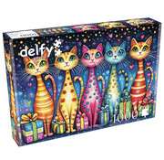 Delfy FINAL SALE Delfy Purrfectly Wrapped Puzzle 1000pcs - Canada Only