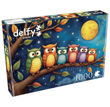 Delfy Delfy Night Owls Club Puzzle 1000pcs - Canada Only
