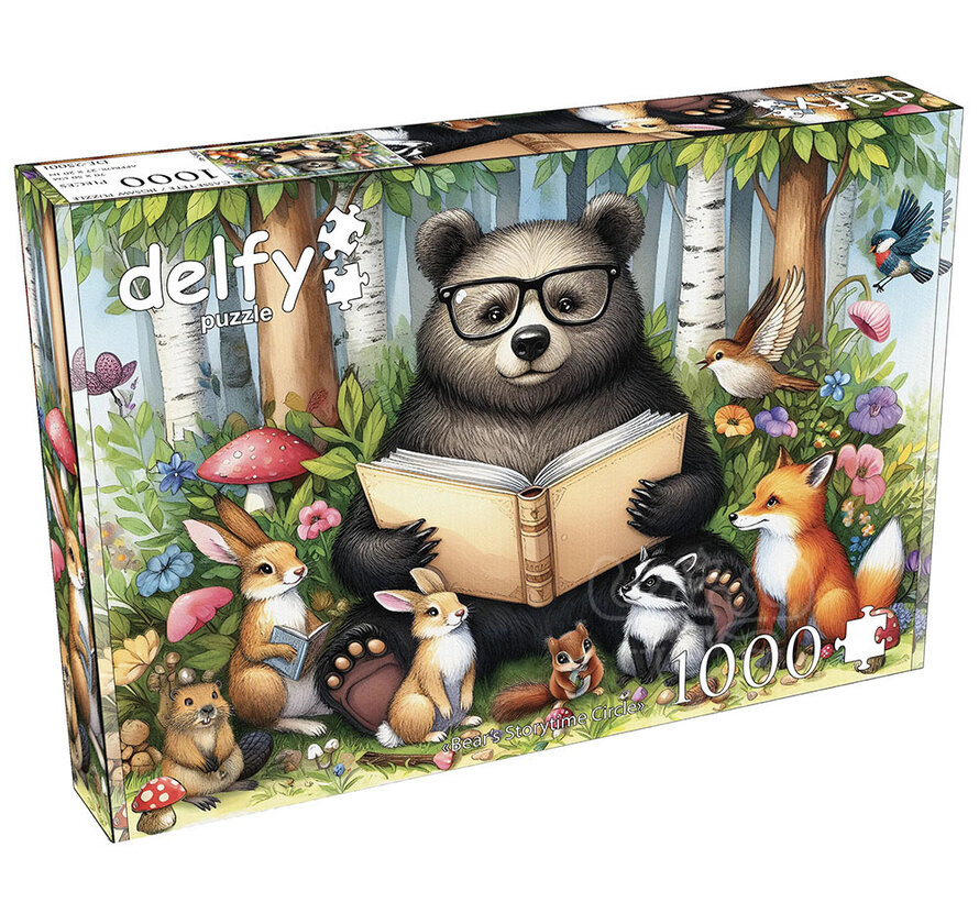 Delfy Bear's Storytime Circle Puzzle 1000pcs